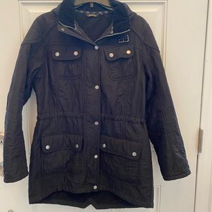 Barbour Arrow Quilted Hooded Anorak Coat